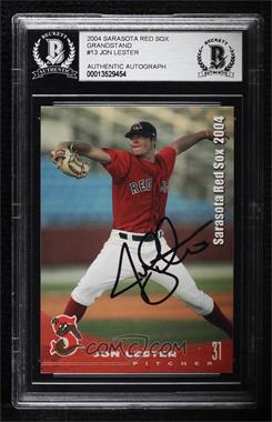 2004 Grandstand Sarasota Red Sox - [Base] #31 - Jon Lester [BAS Authentic]