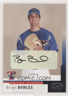 2004 Leaf - [Base] - Autographs #95 - Brian Bowles