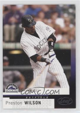 2004 Leaf - [Base] - Orange County #130 - Preston Wilson /5