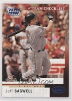 Team Checklist - Jeff Bagwell #/100