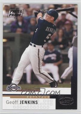 2004 Leaf - [Base] - Press Proof Silver #151 - Geoff Jenkins /50