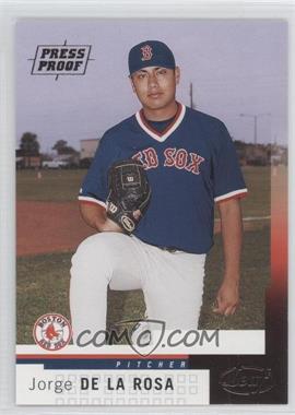 2004 Leaf - [Base] - Press Proof Silver #18 - Jorge De La Rosa /50