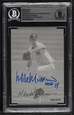 2004 Leaf - Exhibits - 1947-66 MSIG Made in USA Signature #27 - Mike Mussina /66 [BAS BGS Authentic]