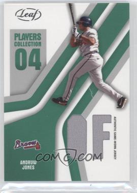 2004 Leaf - Players Collection Jerseys - Green #PC-9 - Andruw Jones