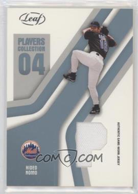 2004 Leaf - Players Collection Jerseys - Platinum #PC-34 - Hideo Nomo /25 [EX to NM]