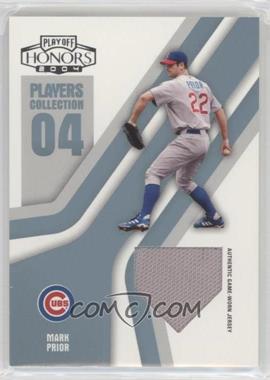 2004 Leaf - Players Collection Jerseys - Platinum #PC-58 - Mark Prior /25