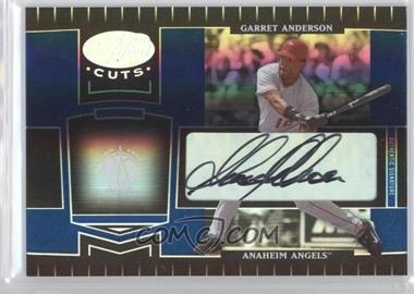 2004 Leaf Certified Cuts - [Base] - Marble Blue Signatures #2 - Garret Anderson /50