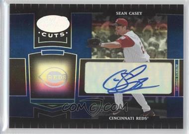 2004 Leaf Certified Cuts - [Base] - Marble Blue Signatures #63 - Sean Casey /25