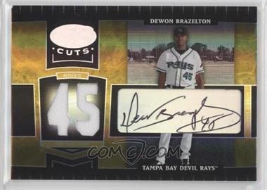 2004 Leaf Certified Cuts - [Base] - Marble Gold Jersey Number Materials Signatures #184 - Dewon Brazelton /45