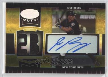 2004 Leaf Certified Cuts - [Base] - Marble Gold Position Materials Signatures #125 - Jose Reyes /10