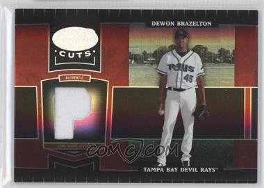 2004 Leaf Certified Cuts - [Base] - Marble Red Position Materials #184 - Dewon Brazelton /100