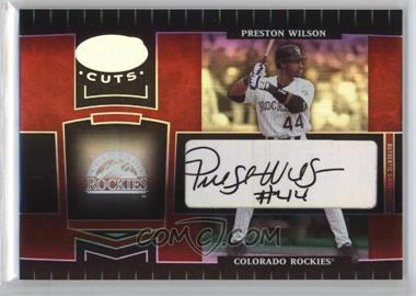 2004 Leaf Certified Cuts - [Base] - Marble Red Signatures #72 - Preston Wilson /100