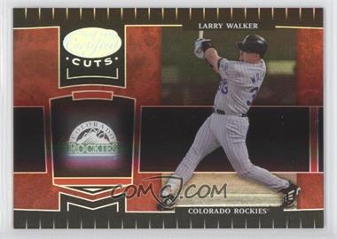 2004 Leaf Certified Cuts - [Base] - Marble Red #74 - Larry Walker /100