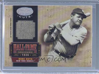 2004 Leaf Certified Cuts - Hall of Fame Souvenirs - Jerseys #HOF-48 - Babe Ruth /25