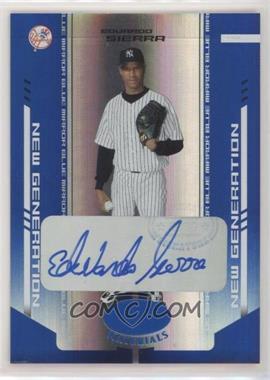 2004 Leaf Certified Materials - [Base] - Blue Mirror Autographs #251 - New Generation - Eduardo Sierra /100