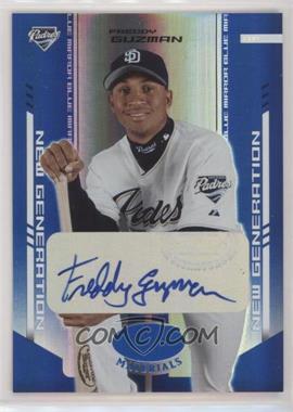 2004 Leaf Certified Materials - [Base] - Blue Mirror Autographs #261 - New Generation - Freddy Guzman /100