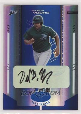 2004 Leaf Certified Materials - [Base] - Blue Mirror Autographs #50 - Delmon Young /50