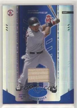 2004 Leaf Certified Materials - [Base] - Blue Mirror Bat #128 - Manny Ramirez /50