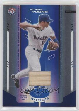 2004 Leaf Certified Materials - [Base] - Blue Mirror Bat #197 - Michael Young /100