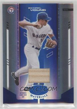 2004 Leaf Certified Materials - [Base] - Blue Mirror Bat #197 - Michael Young /100
