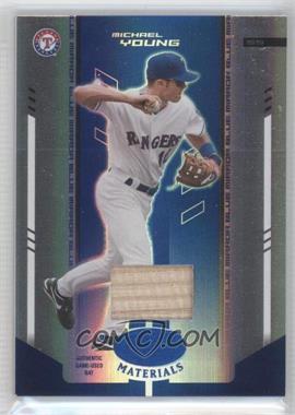 2004 Leaf Certified Materials - [Base] - Blue Mirror Bat #197 - Michael Young /100