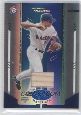 2004 Leaf Certified Materials - [Base] - Blue Mirror Bat #197 - Michael Young /100