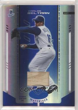 2004 Leaf Certified Materials - [Base] - Blue Mirror Bat #36 - Carlos Beltran /50