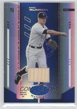 2004 Leaf Certified Materials - [Base] - Blue Mirror Bat #60 - Eric Munson /100