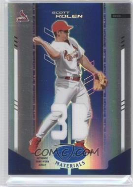 2004 Leaf Certified Materials - [Base] - Blue Mirror Position Fabric #172 - Scott Rolen /100