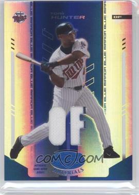 2004 Leaf Certified Materials - [Base] - Blue Mirror Position Fabric #183 - Torii Hunter /100