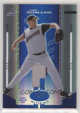 2004 Leaf Certified Materials - [Base] - Blue Mirror Position Fabric #207 - Curt Schilling /100