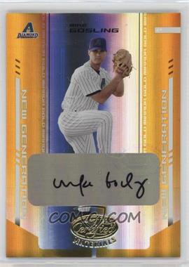 2004 Leaf Certified Materials - [Base] - Gold Mirror Autographs #250 - New Generation - Mike Gosling /25