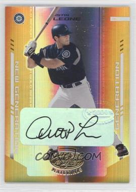 2004 Leaf Certified Materials - [Base] - Gold Mirror Autographs #286 - New Generation - Justin Leone /25
