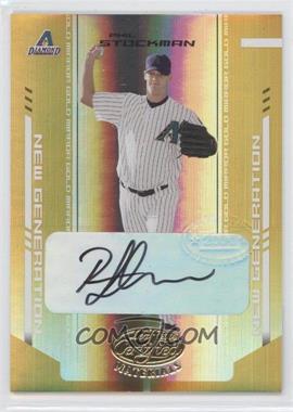 2004 Leaf Certified Materials - [Base] - Gold Mirror Autographs #298 - New Generation - Phil Stockman /25