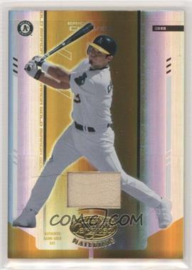2004 Leaf Certified Materials - [Base] - Gold Mirror Bat #58 - Eric Chavez /25 [EX to NM]