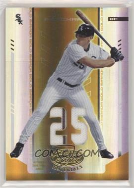 2004 Leaf Certified Materials - [Base] - Gold Mirror Jersey Number Fabric #100 - Joe Borchard /25