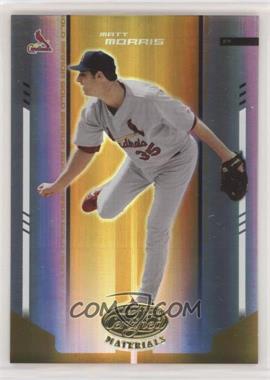 2004 Leaf Certified Materials - [Base] - Gold Mirror #136 - Matt Morris /25