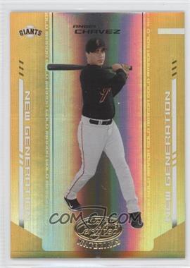 2004 Leaf Certified Materials - [Base] - Gold Mirror #254 - New Generation - Angel Chavez /25