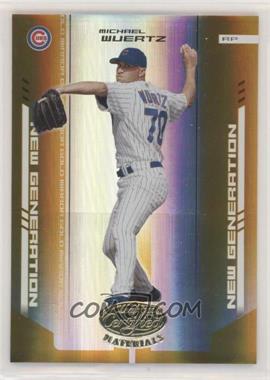 2004 Leaf Certified Materials - [Base] - Gold Mirror #282 - New Generation - Michael Wuertz /25 [EX to NM]