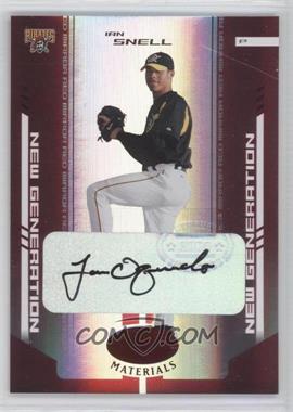 2004 Leaf Certified Materials - [Base] - Red Mirror Autographs #243 - New Generation - Ian Snell /100