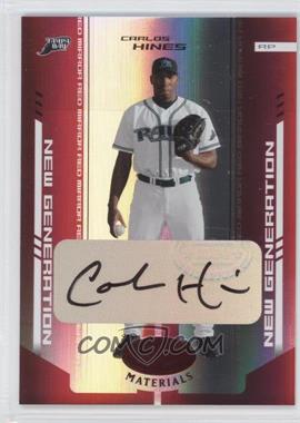 2004 Leaf Certified Materials - [Base] - Red Mirror Autographs #248 - New Generation - Carlos Hines /200