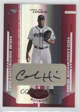 2004 Leaf Certified Materials - [Base] - Red Mirror Autographs #248 - New Generation - Carlos Hines /200