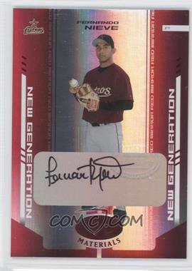 2004 Leaf Certified Materials - [Base] - Red Mirror Autographs #273 - New Generation - Fernando Nieve /200