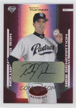 2004 Leaf Certified Materials - [Base] - Red Mirror Autographs #274 - New Generation - Rusty Tucker /200