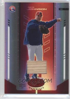 2004 Leaf Certified Materials - [Base] - Red Mirror Bat #143 - Nick Johnson /250