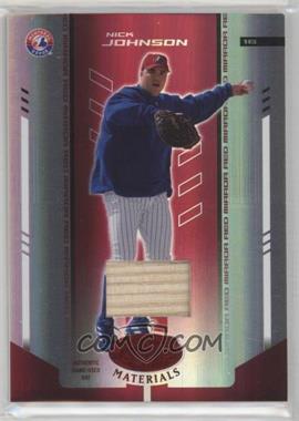 2004 Leaf Certified Materials - [Base] - Red Mirror Bat #143 - Nick Johnson /250