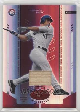 2004 Leaf Certified Materials - [Base] - Red Mirror Bat #198 - Laynce Nix /150