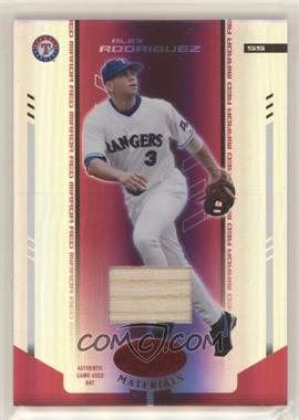 2004 Leaf Certified Materials - [Base] - Red Mirror Bat #208 - Alex Rodriguez /150