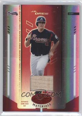 2004 Leaf Certified Materials - [Base] - Red Mirror Bat #77 - J.D. Drew /250