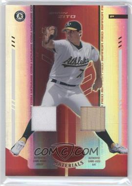 2004 Leaf Certified Materials - [Base] - Red Mirror Combo Relics #18 - Barry Zito /250